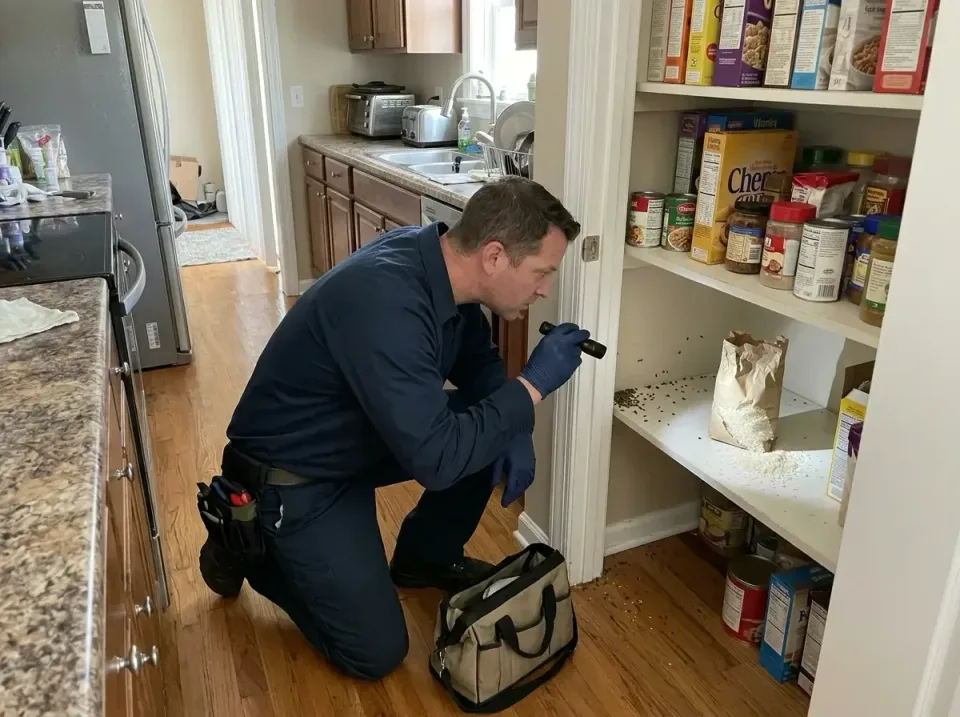Pest Technician — Pantry Inspection Pest Technician — Pantry Inspection